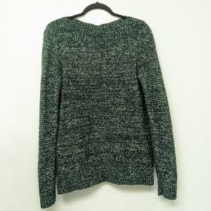 Croft & Borrow Green Metallic Knitted Sweater